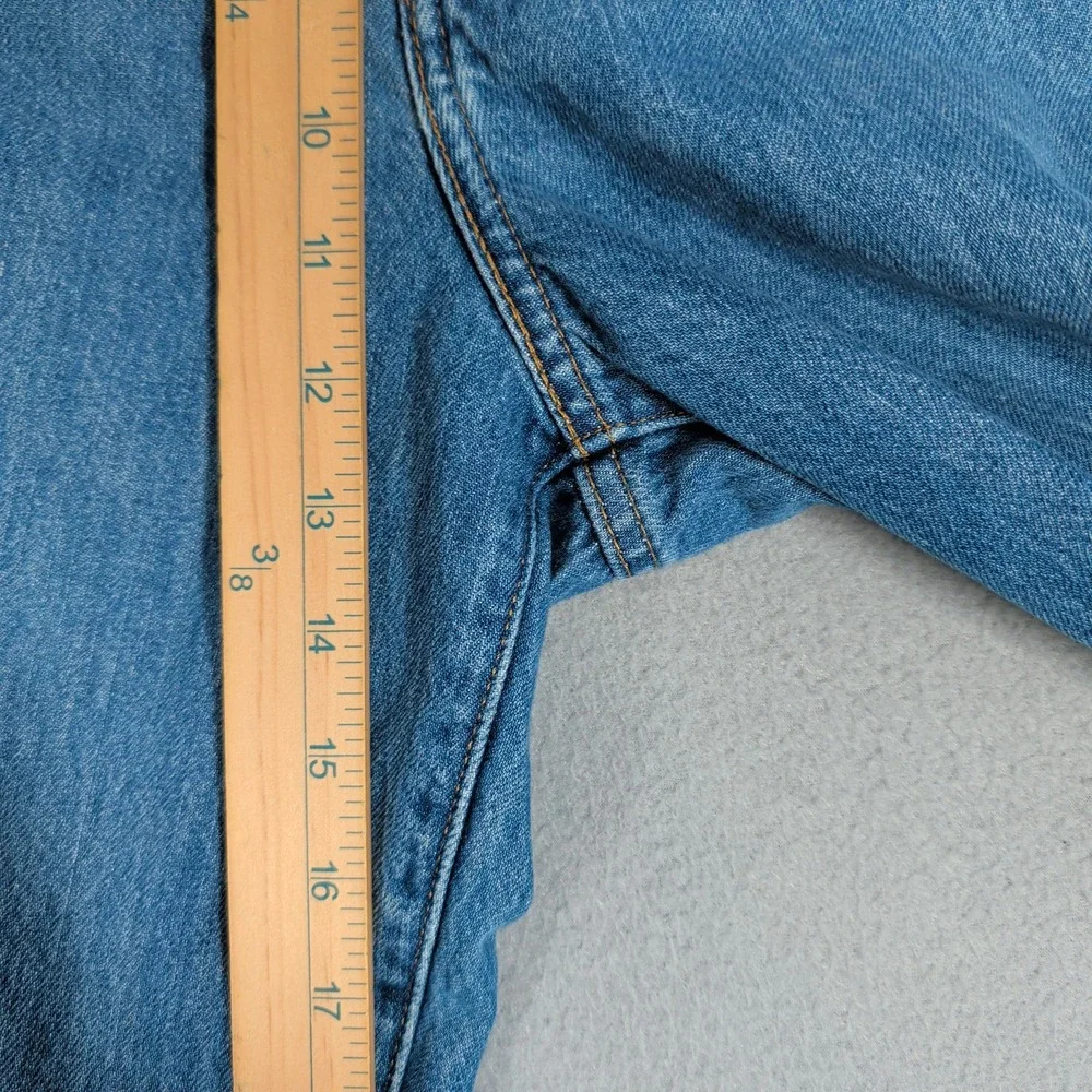Levi's Jeans Women 30 Blue High Waisted‎ Straight Distressed A0092-0007 Denim